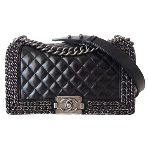 chanel boy bag limited edition|chanel black boyfriend bag.